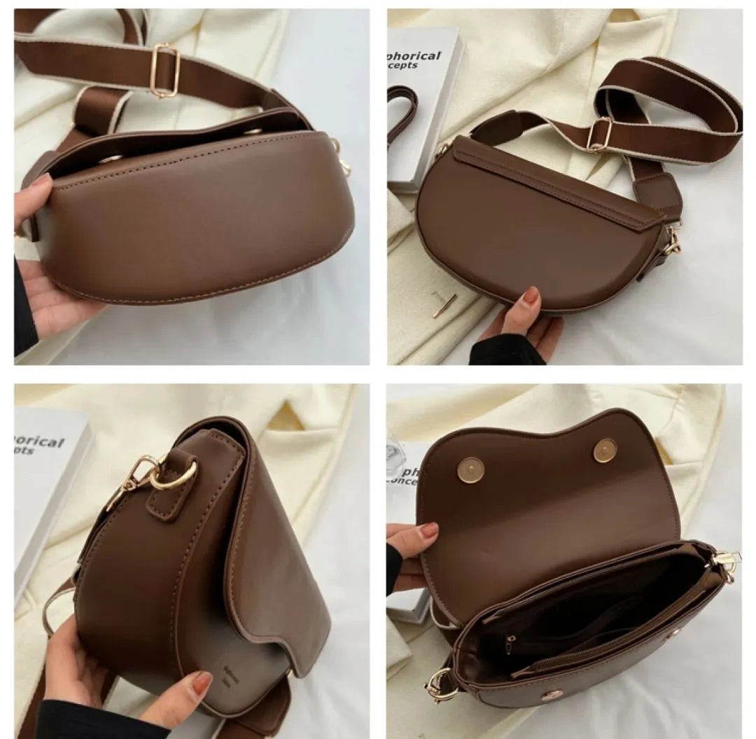 New Solid Color PU Leather Women's
