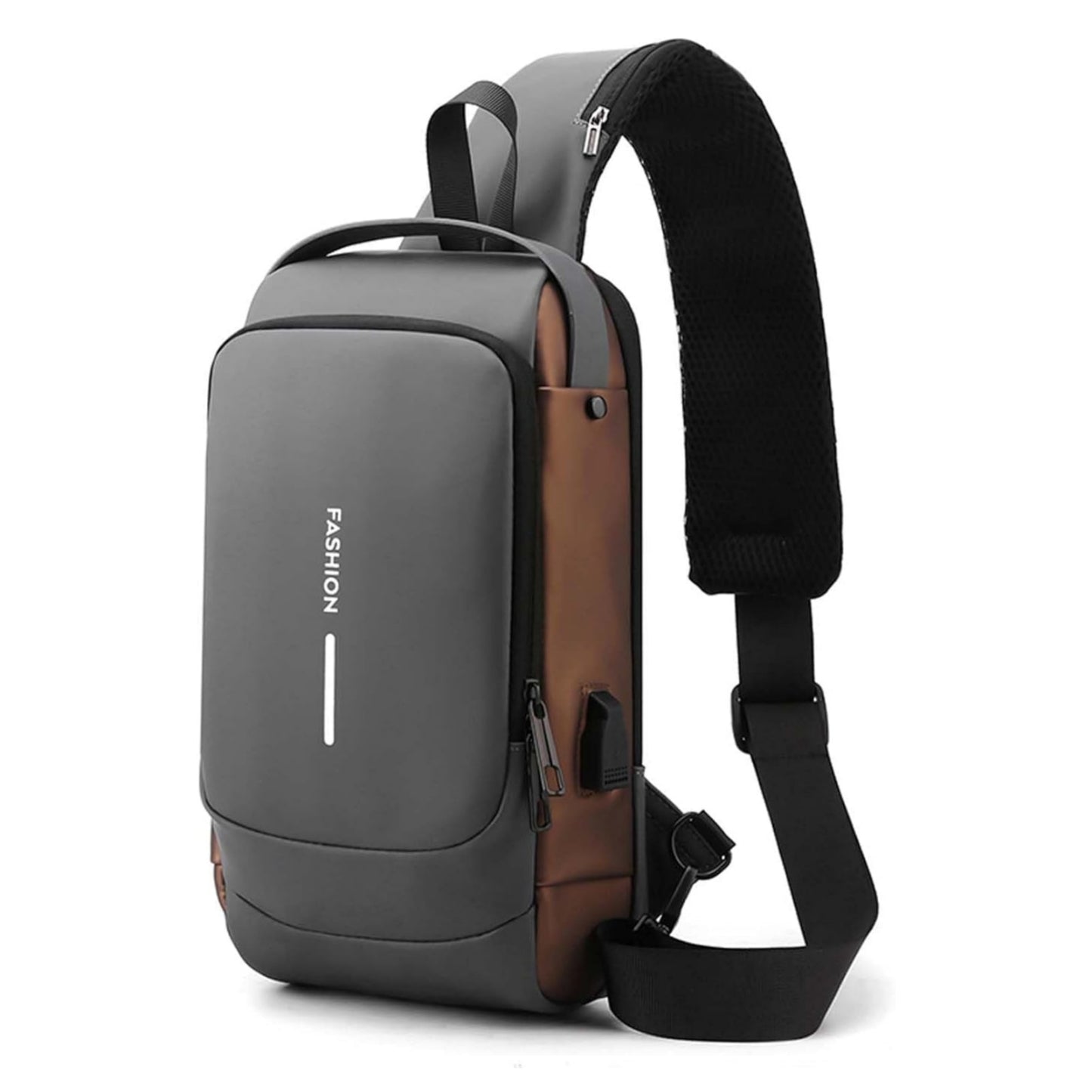 Fashion Men Sling Bag with Lock Waterproof