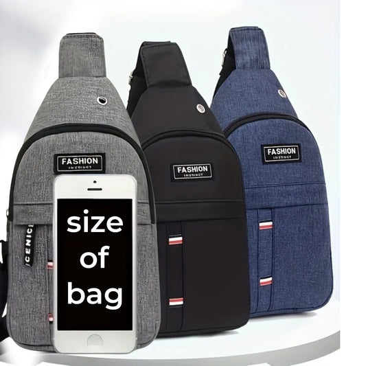 Fashion Men Sling Bag with Lock Waterproof
