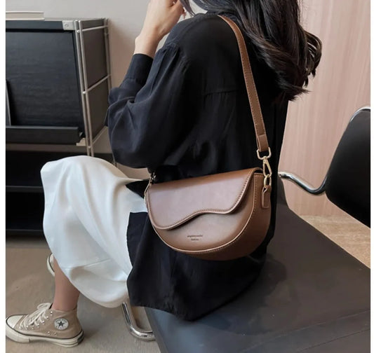 New Solid Color PU Leather Women's