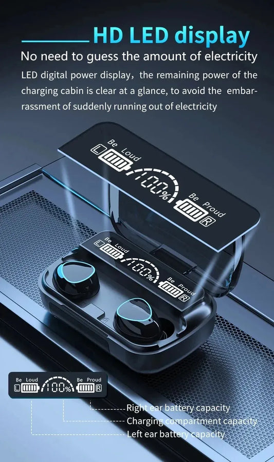 M10 TWS Bluetooth Air buds 3500mAh